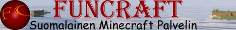 Funcraft serveri FIN Minecraft Server banner