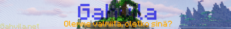 Gahvila Minecraft Server banner