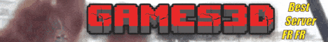 Games3D Minecraft Server banner
