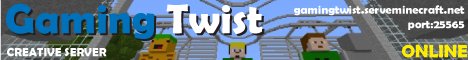 GamingTwist Minecraft Server banner