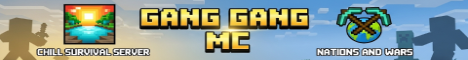 Gang Gang MC Minecraft Server banner