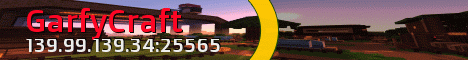GarfyCraft Minecraft Server banner