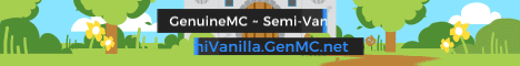 GenuineMC Minecraft Server banner