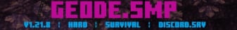 GeodeSMP Minecraft Server banner