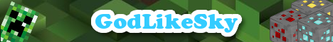 GodLikeSky Minecraft Server banner