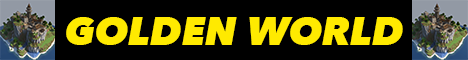 Golden World Minecraft Server banner