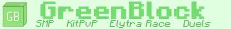 GreenBlock Minecraft Server banner
