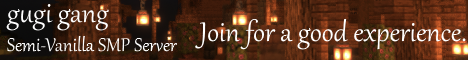 gugi gang Minecraft Server banner