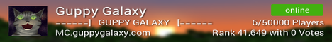 Guppy Galaxy Minecraft Server banner