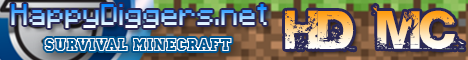 HappyDiggers MC Minecraft Server banner