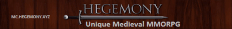 Hegemony | Medieval RPG Server Minecraft Server banner