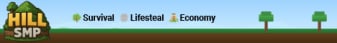 Hill SMP Minecraft server Minecraft Server banner