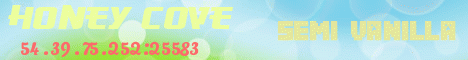 Honey Cove Minecraft Server banner