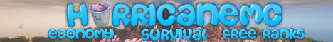 HurricaneMC Minecraft Server banner