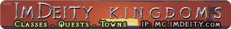 ImDeity Kingdoms Minecraft Server banner