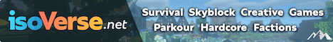 isoVerse Minecraft Server banner
