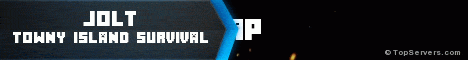Jolt - Towny Island Survival Minecraft Server banner