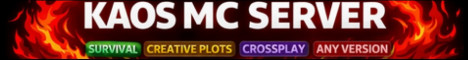 Kaos MC Minecraft Server banner