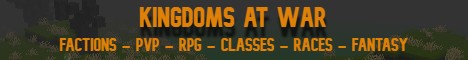 Kingdoms at War Civilizations Total War Minecraft Server banner