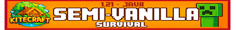 KiteCraft semi-Vanilla Minecraft Server banner