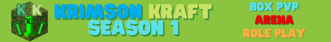 Krimson Kraft Minecraft Server banner