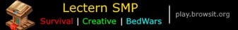 Lectern SMP Minecraft Server banner