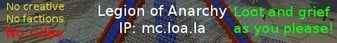Legion of Anarchy Minecraft Server banner