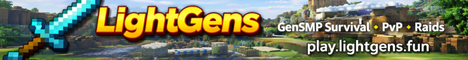 LightGens Minecraft Server banner