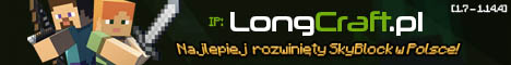 LongCraft.pl SkyBlock Minecraft Server banner