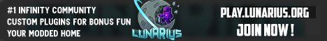 LunariusSMP - Infinity Evolved Minecraft Server banner