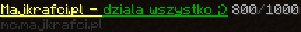 Majkrafci.pl PvP-Survival Minecraft Server banner