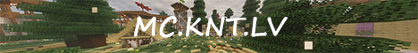 MC.KNT.LV Latvian server Minecraft Server banner