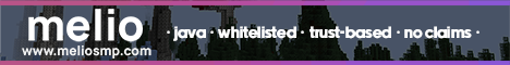 Melio Whitelisted Minecraft Server banner