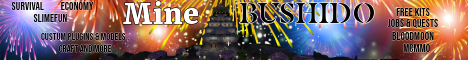MineBushido Minecraft Server banner