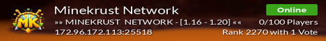 Minekrust Minecraft Server banner