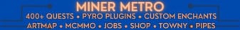 Miner Metro Minecraft Server banner