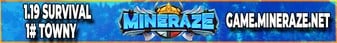 MINERAZE Minecraft Server banner