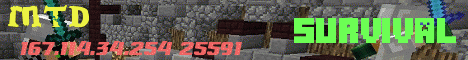 MineThoseDiamonds(MTD) Minecraft Server banner