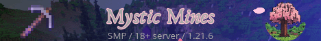 Mystic Mines Minecraft Server banner