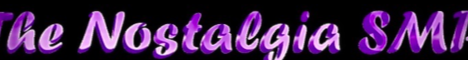 Nostalgia SMP Public Minecraft Server banner