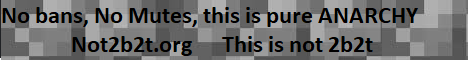Not 2b2t Minecraft Server banner