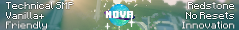 NovaTek Friendly SMP Minecraft Server banner