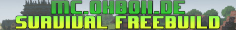 ohboii Survival Server Minecraft Server banner