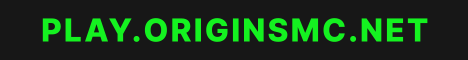 OriginsMC SMP Minecraft Server banner