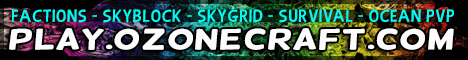 OzoneCraft Network Minecraft Server banner