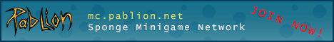 Pablion Sponge Network Minecraft Server banner