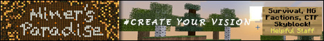 Paradise Minecraft Minecraft Server banner