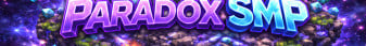 Paradox SMP Minecraft Server banner