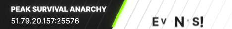 Peak Survival Anarchy Minecraft Server banner
