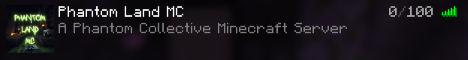 Phantom Land Minecraft Server banner